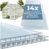 tectake® Sada 14 dvojitých profilových desek Shiny, celková Náhled obrázku produktu 9