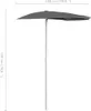Mezzo ombrellone con asta 180x90 cm antracite Anteprima dell’immagine prodotto 8