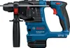 A studio shot of a blue and black Bosch rotary hammer drill. Produktbild-Vorschau
