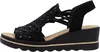 Rieker Damen Sandalette Schwarz Voir les images du produit 3