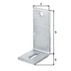 GAH-Alberts 335656, Ocel, Úhlový držák, Ocel, 1,4 cm, 10 Náhled obrázku produktu 4