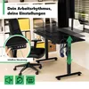 di volio elektrický písací stôl 140 x 60 cm Biago - čierny Náhľad obrázku produktu 19