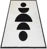 Dywan MODE 8598 geometryczny krem /  czarny 80x150 cm Podgląd zdjęcia produktu 1