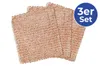 Three copper cloths are stacked on a white background. Anteprima dell’immagine prodotto