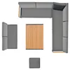 home24 Loungegruppe - 5-teilig - Stahl / Webstoff - Grau Produktbild-Vorschau 8