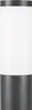 A cylindrical outdoor lamp with a white frosted glass top and an anthracite metal base. Produktbild-Vorschau
