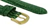 Uhrenarmband | Leder Eidechsprägung seidenglänzend | grün | Produktbild-Vorschau 2