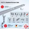 INEFA Dachrinne Kunststoff Set NW68 / 68mm – Kastenrinne 4m Produktbild-Vorschau 2
