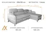 AX LIVING Ecksofa mit Schlaffunktion Ribella 5 L-Form 265cm Produktbild-Vorschau 5