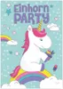 Oblique Unique 6 Einladungskarten Kindergeburtstag Einhorn Produktbild-Vorschau 2