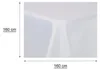 Tischdecke quadratisch 160x160 cm weiss Leinenoptik Produktbild-Vorschau 3
