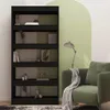 vidaXL Bücherregal/Raumteiler Schwarz 80x30x166 cm Produktbild-Vorschau 3