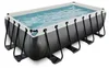 EXIT Black Leather zwembad 400x200x100cm met filterpomp - Productafbeelding-voorbeeld 2