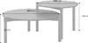 sweeek - 2er-Set runde Tische Holzlook - Nussbaumfarben Produktbild-Vorschau 6