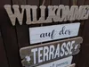 Schild Willkommen auf der Terrasse. Happy Hour. Geschenk 45 Produktbild-Vorschau 2