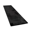 A black shaggy rug laid out on a white background. Anteprima dell’immagine prodotto