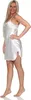 Damen Negligé Satin Nachtkleid Reizwäsche mit Spitze; Produktbild-Vorschau 4