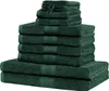 Handtuch-Set 10tlg. 500gsm Dunkel grün SET 5 (10er Mix) Produktbild-Vorschau 1