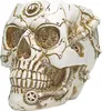 Totenkopf-Blumentopf, handbemalt, Kunstharz, Produktbild-Vorschau 1