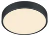 Flache LED Deckenleuchte Schwarz mit Dimmer Ø31cm - Produktbild-Vorschau 8