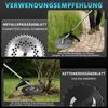 1380W Akku Rasentrimmer mit 2×4.0Ah Akku 18V, 168cm Produktbild-Vorschau 6