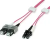 EasyLan LWL-LED-Patchkabel duplex 50/125µm OM4, LC/SC, Produktbild-Vorschau 1