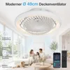 Deckenventilator mit Beleuchtung Fernbedienung APP,38W Produktbild-Vorschau 2