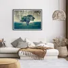 Gerahmtes Poster - Schwarzer Rahmen - Baum Natur Feld - Produktbild-Vorschau 7