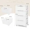 COSTWAY 5 Schubladen Nischenschrank, Aufbewahrungsschrank, Produktbild-Vorschau 7
