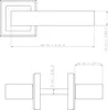 Türklinke Schwarz Matt - Türgriff Set aus Aluminium - ohne Produktbild-Vorschau 7