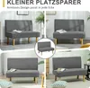 HOMCOM 2 Sitzer Sofa, Couch mit Cord-Optik, Holzbeine für Produktbild-Vorschau 7