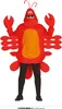 A person wearing a full lobster costume. Produktbild-Vorschau