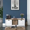 Skye Decor, P2 - 1808 - Noce, Scarpiera, Bianco, 120 x 45 x Anteprima dell’immagine prodotto 1