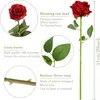 12 Stück Rot Künstliche Rosen, Künstliche Flanellblumen, Produktbild-Vorschau 2