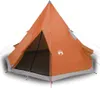 vidaXL Tipi-Campingzelt 4 Personen Orange Wasserdicht Produktbild-Vorschau 1