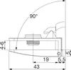 SISO Glastürscharnier Square Set, Glas 4-6 mm; 43x30 mm, Produktbild-Vorschau 2