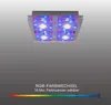 Selltec LED Deckenlampe STEFAN eckig LED warmweiß, RGB Produktbild-Vorschau 4