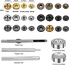 120-teiliges Druckknopf-Set aus Metall – Druckknöpfe mit Produktbild-Vorschau 2
