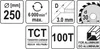 Yato YT-6095, Aluminium, Laminat, Kunststoff, 25 cm, 3 cm, Produktbild-Vorschau 4