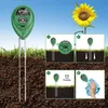A soil meter is shown in use with a sunflower in the background. The image includes instructional diagrams. Podgląd zdjęcia produktu