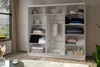 AX LIVING Cabinio Schwebetürenschrank Weiß – 240cm Artisan Produktbild-Vorschau 3