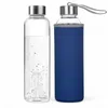 Trinkflasche aus Glas 550ml (Blau) Auslaufsichere Produktbild-Vorschau 1
