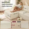 VASAGLE Modulares Sofa, Ecksofa mit Liege links, 244 cm Produktbild-Vorschau 4