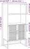 vidaXL Highboard Weiß 60x35x125 cm Holzwerkstoff Produktbild-Vorschau 8