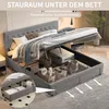INONEFT Hydraulisches Boxspringbett 160 x 200 cm mit 2 Produktbild-Vorschau 4