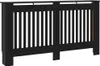 vidaXL Kryt radiátoru, černý, 152 x 19 x 81,5 cm, Náhled obrázku produktu 1