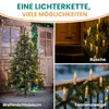 LED Baum-Lichterkette 25 m mit 50 warmweißen Kerzen Clips & Produktbild-Vorschau 5
