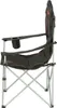 A black and red camping chair with a cup holder is shown against a white background. Náhled obrázku produktu