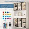 OKWISH Vitrine Design avec Éclairage LED Réglable - Meuble Voir les images du produit 4
