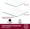 Eckregal Wand Glas 6 mm – quadratisches Duschregal Ecke für Produktbild-Vorschau 6